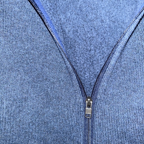 Navy Blue Fleece Jacket - Picture 3 of 5